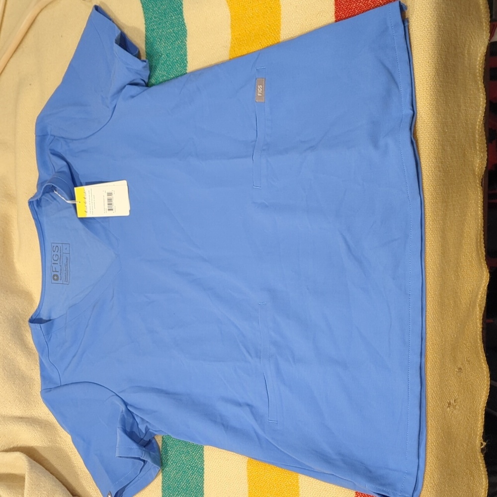 Figs Casma scrub top - large